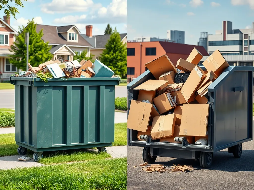 Residential vs. Commercial Dumpsters: Key Differences Explained